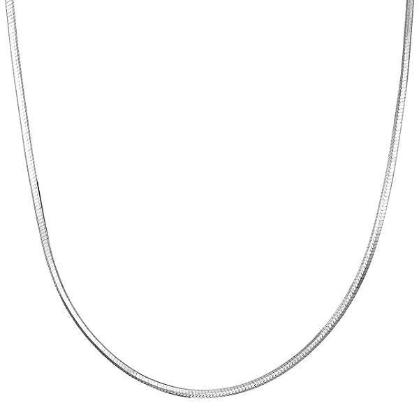 18ct White Gold Shiny Snake Chain