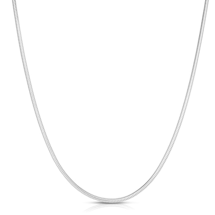 Sterling Silver 4mm Round Snake Chain