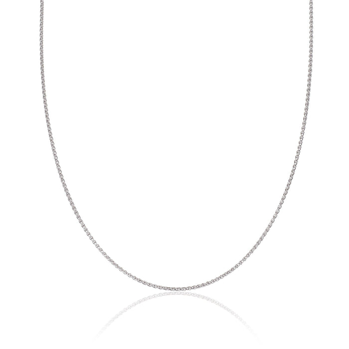 9ct White Gold 030 Spiga Chain