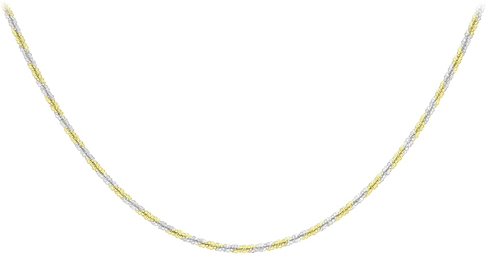 9ct 2-Colour Gold Twisted Chain